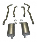 E20005 EXHAUST SYSTEM-ALUMINIZED-2.5 INCH-BIG BLOCK-454-MANUAL-73