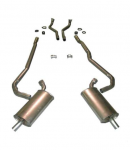 E20007 EXHAUST SYSTEM-ALUMINIZED-2.5 TO 2 INCH-BIG BLOCK-427-AUTOMATIC-69