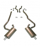 Click Here For Full Product Info E20007 EXHAUST SYSTEM-ALUMINIZED-2.5 TO 2 INCH-BIG BLOCK-427-AUTOMATIC-69