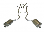 E20024 EXHAUST SYSTEM-ALUMINIZED-2.5 INCH-BIG BLOCK-427-AUTOMATIC-WELDED MUFFLER-68