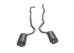 E20120 EXHAUST SYSTEM-STAINLESS STEEL-2 TO 2.5 INCH-SMALL BLOCK-AUTOMATIC-WELDED MUFFLER-73