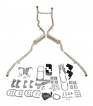 Click Here For Full Product Info E20194 EXHAUST SYSTEM-DELUXE-ROUND OFFROAD MUFFLER-WITH CROSSOVER-59-60