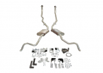 Click Here For Full Product Info E20189 EXHAUST SYSTEM-DELUXE-2.5 INCH-WELDED OVAL MUFFLER-NO CROSSOVER-62