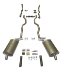 E20208 EXHAUST SYSTEM-DELUXE-2.5 INCH-SMALL BLOCK-MANUAL-63