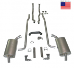 E20209 EXHAUST SYSTEM-DELUXE-2.5 INCH-SMALL BLOCK-MANUAL-64-65