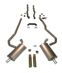 E20212 EXHAUST SYSTEM-DELUXE-2 TO 2.5 INCH-SMALL BLOCK-MANUAL-68-69