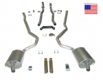 E20218 EXHAUST SYSTEM-DELUXE-2 TO 2.5 INCH-SMALL BLOCK-MANUAL-WELDED MUFFLER-68-69
