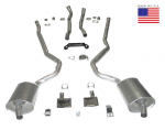 Click Here For Full Product Info E20236 EXHAUST SYSTEM-DELUXE-2.5 INCH-BIG BLOCK-454-MANUAL-WELDED MUFFLER-70-72