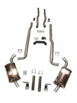 Click Here For Full Product Info E20272 EXHAUST SYSTEM-MAGNAFLOW-DELUXE-2 TO 2.5 INCH-SMALL BLOCK-327-MANUAL-66-67