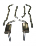Click Here For Full Product Info E20275 EXHAUST SYSTEM-MAGNAFLOW-2.5 INCH-BIG BLOCK-454-MANUAL-HIDEAWAY MUFFLER-74