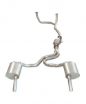 Click Here For Full Product Info E20307 EXHAUST SYSTEM-ALUMINIZED-STOCK-2.25 INCH-ROUND MUFFLER-WITH CONVERTER-77
