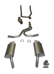 Click Here For Full Product Info E20317 EXHAUST SYSTEM-ALUMINIZED-STOCK-2.5 INCH-HIDEAWAY-WITH CONVERTER-80