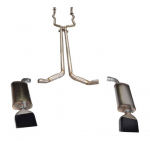 Click Here For Full Product Info E20358 EXHAUST SYSTEM-ALUMINIZED-DUALS-MAGNAFLOW MUFFLERS-LT1 TIPS-84-91