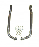 Click Here For Full Product Info E20500 PIPE SET-EXHAUST-ALUMINIZED-FRONT-2 TO 2.5 INCH-SMALL BLOCK-MANUAL-66-74