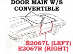 E2067L WEATHERSTRIP-DOOR MAIN-CONVERTIBLE-USA-LEFT-63-67