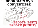 E2067R WEATHERSTRIP-DOOR MAIN-CONVERTIBLE-USA-RIGHT-63-67