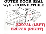 Click Here For Full Product Info E2073R WEATHERSTRIP-OUTER DOOR SEAL-CONVERTIBLE-USA-RIGHT-63-67