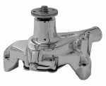 E21101 PUMP-WATER-NEW-CHROME-IRON HOUSING-SUPERCOOL-LONG-SMALL BLOCK-69-96