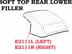 E2111L WEATHERSTRIP-SOFT TOP-REAR LOWER FILLER-USA-LEFT-68-75