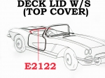 E2122 WEATHERSTRIP-TOP COVER (DECK LID)-USA-59-60