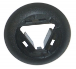 E21364 BEZEL-SUNVISOR ROD-BLACK-IN WINDSHIELD HEADER-RIGHT-97-04 TEMPORARILY UNAVAILABLE