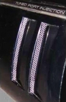 Click Here For Full Product Info E21414 VENT GRILLE-SIDE FENDER-PERFORATED-STAINLESS STEEL-4 PIECES-84-90