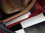 Click Here For Full Product Info E21431 SILL PLATE-DOOR-STAINLESS STEEL-BRUSHED-NO RIBS-OUTER-PAIR-USA MADE-97-04