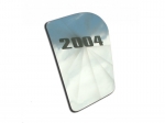 HOOD PANEL - INSERT - UPPER RIGHT - POLISHED - WITH YR 2002 ETCHING - 1 PIECE - 97 - 04