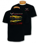 Click Here For Full Product Info E21947 SHIRT-C7 CORVETTE Z06-WHERE TRACK MEETS STREET-BLACK