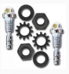 E22309 NOZZLE KIT-WINDSHIELD WASHER-2 NOZZLES-2 GASKETS-2 NUTS-2 WASHERS-CORRECT-63-67