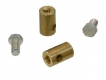 E22467 STOP-DECK-CONVERTIBLE  LID ROD-TWO BRASS STOPS & TWO BOLTS-68-75