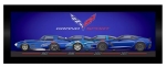 E22815 PRINT-FRAMED-CORVETTE GRAND SPORT GENERATIONS-63-19