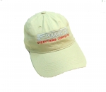 E23040 HAT-EC PRODUCTS-TAN-WHITE-RED-UNISEX-ADJUSTABLE BUCKLE