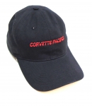 E23046 HAT-CORVETTE PACIFICA-BLACK-BLACK-RED-UNISEX-ADJUSTABLE BUCKLE