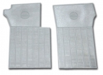 E20071 MAT SET-FLOOR-CLEAR RUBBER-WITH BOWTIE LOGO-PAIR-63-67