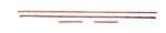Click Here For Full Product Info E3037 TACK STRIP SET-CONVERTIBLE-SOFT TOP-ORIGINAL-FIBERBOARD-61-62