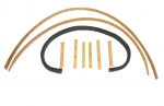Click Here For Full Product Info E3040 TACK STRIP SET-CONVERTIBLE-SOFT TOP-ORIGINAL-FIBERBOARD-WITH FELT-USA-68-75