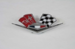 Click Here For Full Product Info E3154A EMBLEM SET-FRONT SIDE FENDER-327 AND 409-GM RESTORATION-WITH FASTENERS-IMPORT-PAIR-62-E63