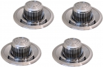 E3348 CAP SET-RALLY WHEEL CENTER-PLASTIC-NO LETTERING-4 PIECES-68-82