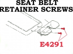 Click Here For Full Product Info E4291 SCREW SET-SEAT BELT RETAINER-ON CONSOLE-2 PIECES-64-67