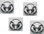 E6095S CAP SET-WHEEL-CENTER BASE-WITH STRAIGHT EAR SPINNER-FOR RALLY WHEELS-4 PIECES-67-82
