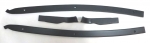 Click Here For Full Product Info E6260 RETAINER SET-REAR QUARTER TRIM PANEL-CONVERTIBLE-SEMI GLOSS BLACK-4 PIECES-68-69
