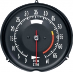 E6636 TACHOMETER-ASSEMBLY WITH 5300 RPM RED LINE-72-74