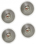 E6661S CAP SET-WHEEL-COLLECTOR EDITION-WITH CENTER EMBLEM-4 PIECES-82