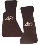 E6780 MAT SET-FLOOR-CUT PILE-WITH EMBROIDERED 40TH ANNIVERSARY LOGO-COLORS-PAIR-93