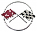 E8860 EMBLEM-FRONT-CROSS FLAG-WITH FASTENERS-62