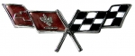 E9163 EMBLEM-FUEL DOOR-CROSS FLAG-79