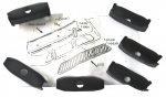 E9302 RETAINER-HOOD GRILLE-396-427-6 PIECES-65-66