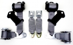 Click Here For Full Product Info E9702 SEAT BELT ASSEMBLY-ECONOMY-DIRECT FIT-DUAL RETRACTOR-STARBURST BUCKLE-COLORS-PR-74-77