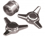 EC211S SPINNER KIT-WITH STRAIGHT EAR SPINNERS-WITH FACTORY ALUMINUM WHEELS-84-87